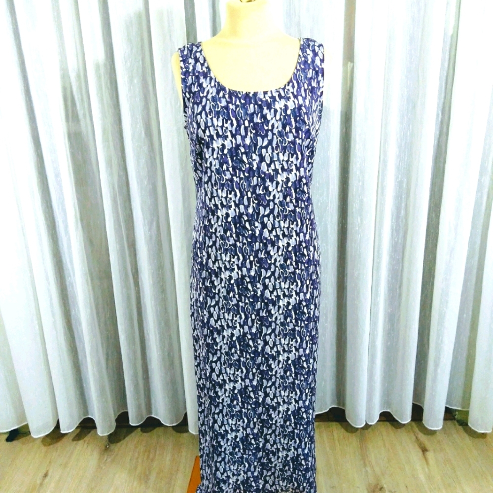 Sheri Martin NY size sleeveless maxi purple dress